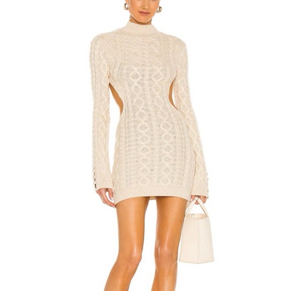 Guizio Dresses & Skirts - Guizio Cream Knit Dress
